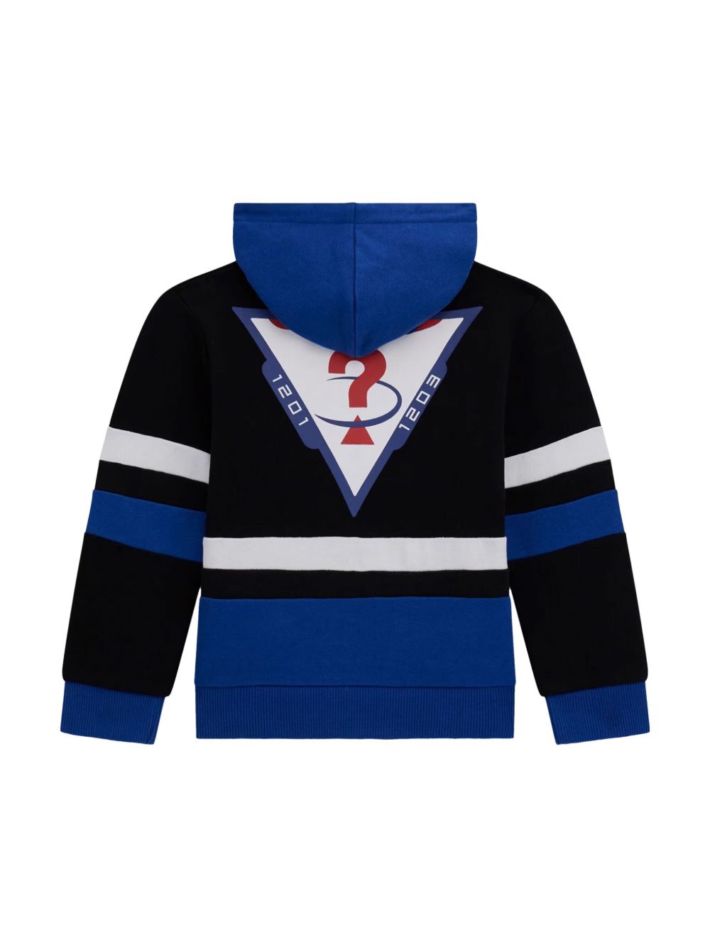 guess kids logo-print hoodie - Zwart