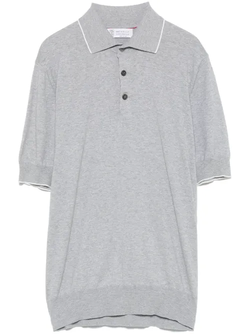 Polo en maille - Brunello Cucinelli - Modalova