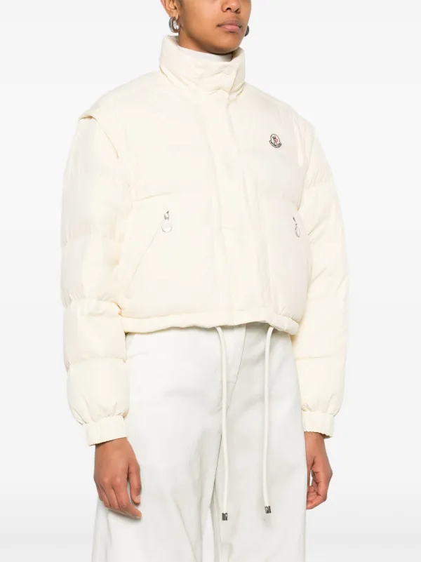 25SS MONCLER Selle ホワイト Moncler Selle Puffer Jacket | Neutrals | FARFETCH