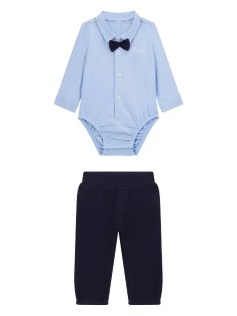 guess kids bow tie-detail body set