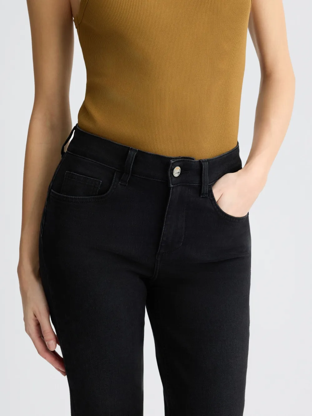 LIU JO Skinny jeans met stras Zwart