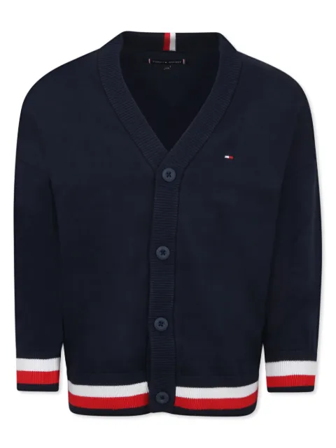 Tommy Hilfiger Junior cárdigan con detalle de rayas