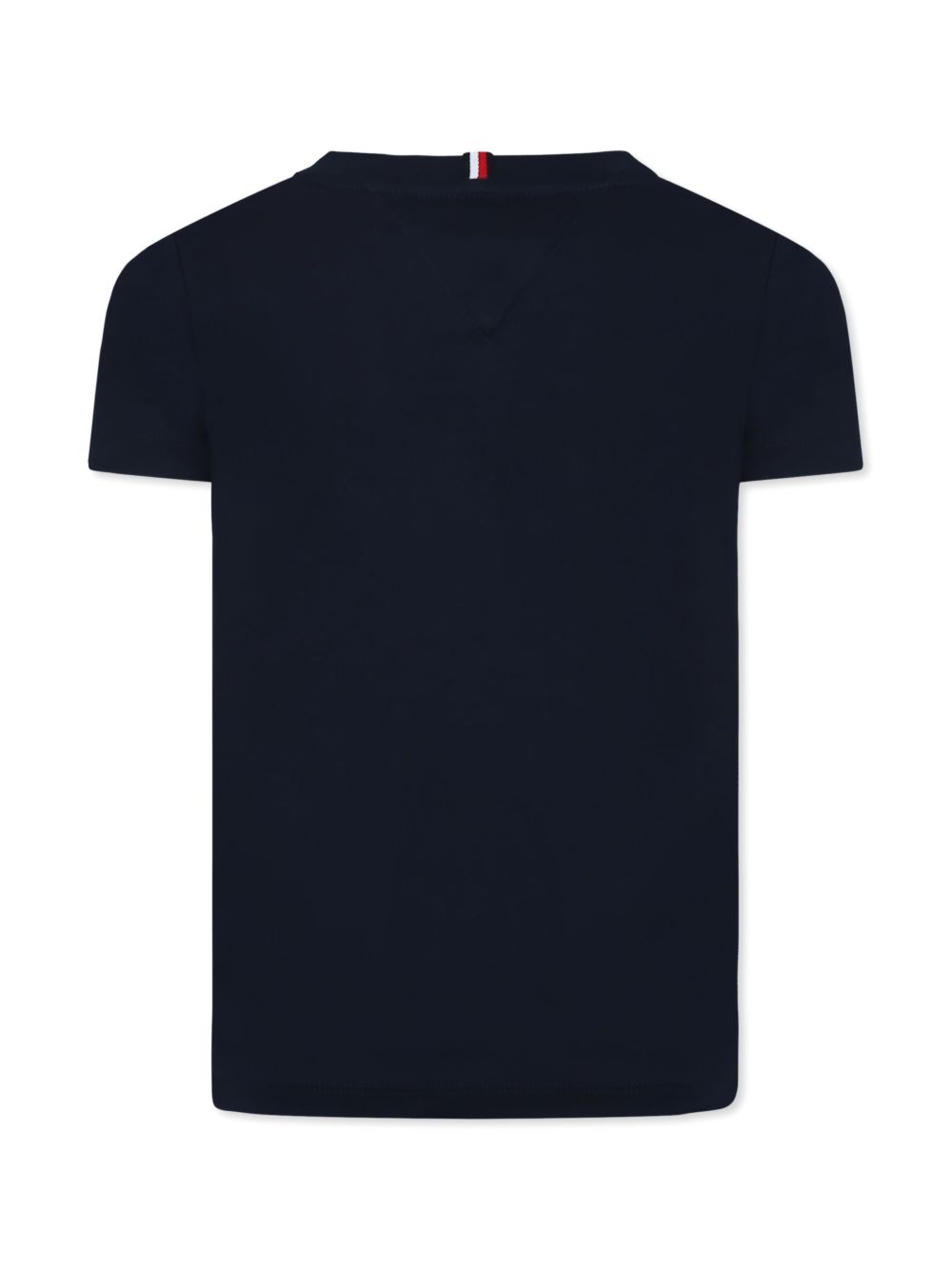 Tommy Hilfiger Junior Katoenen T-shirt met logoprint - Blauw