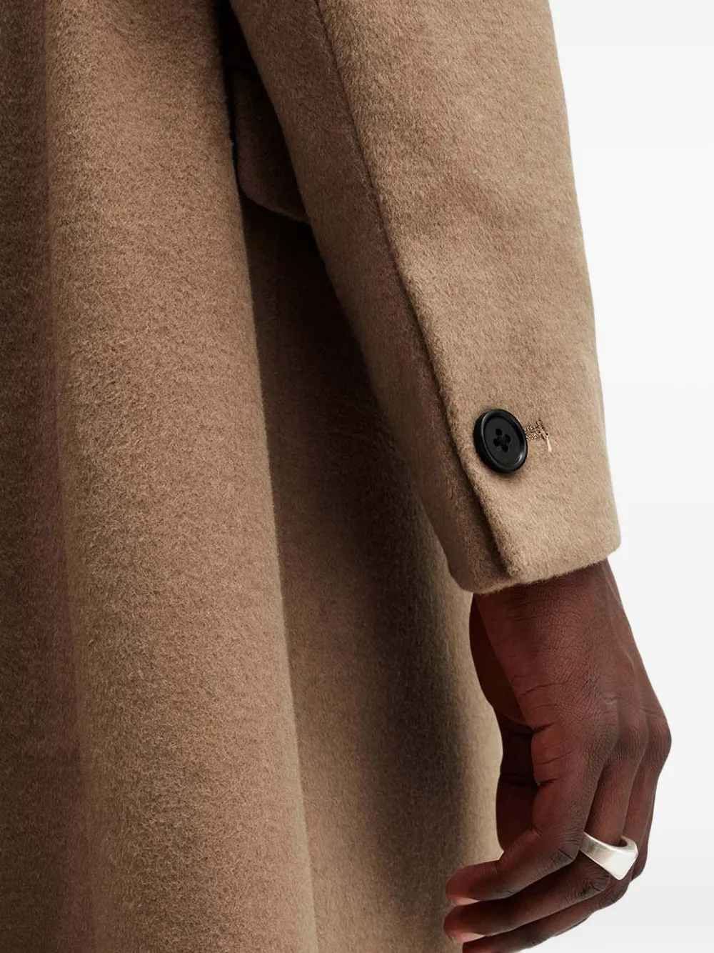 AllSaints Jas met enkele rij knopen Bruin