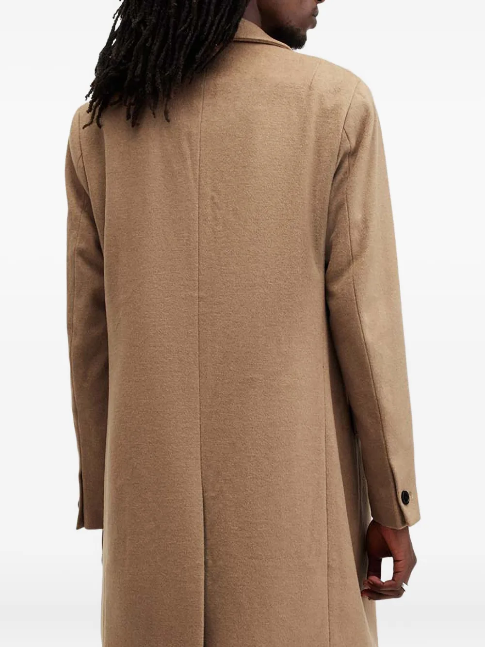 Allsaints Buttoned Single-breasted Coat - Brown 