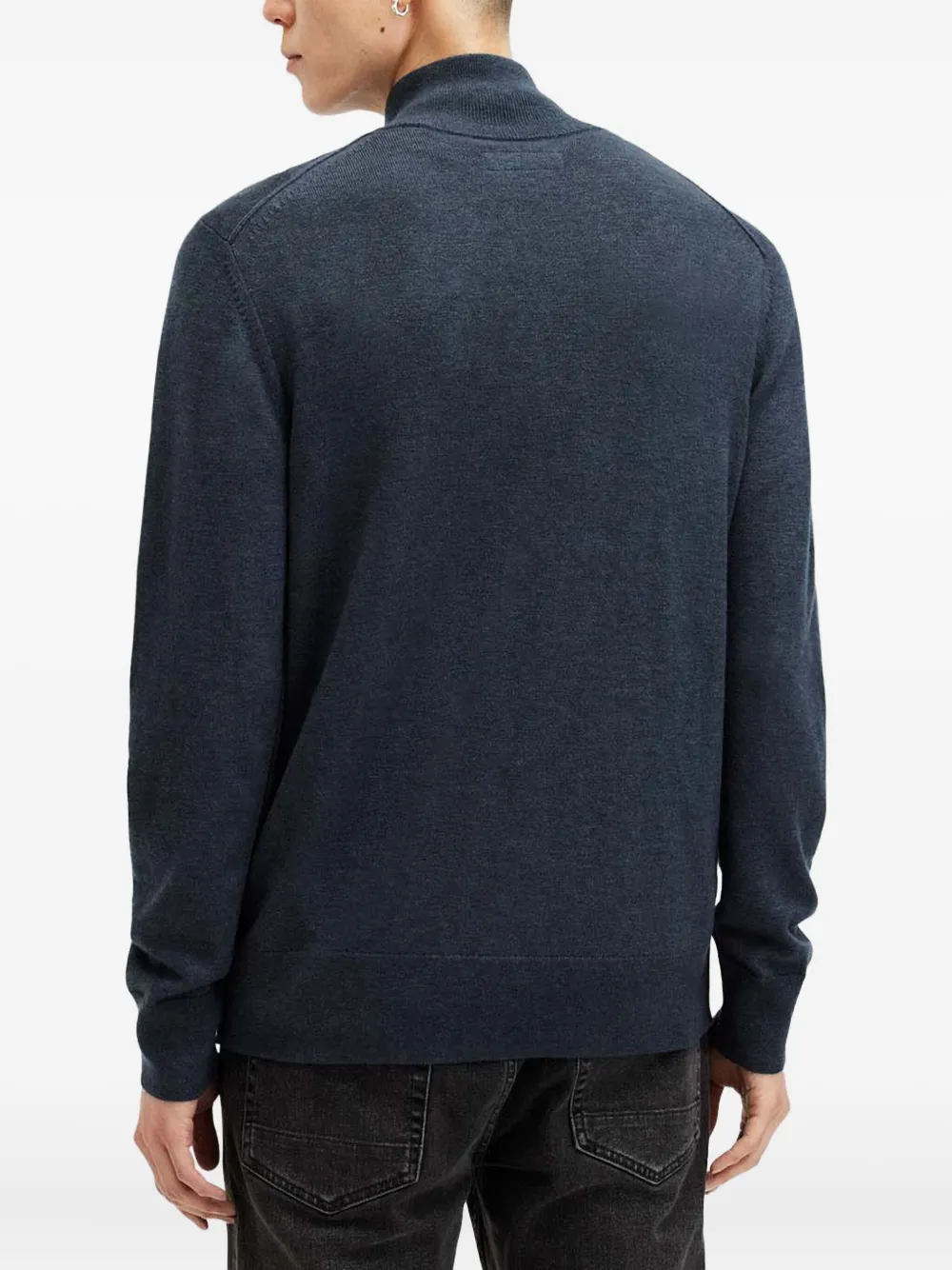 AllSaints Trui met hoge hals Blauw