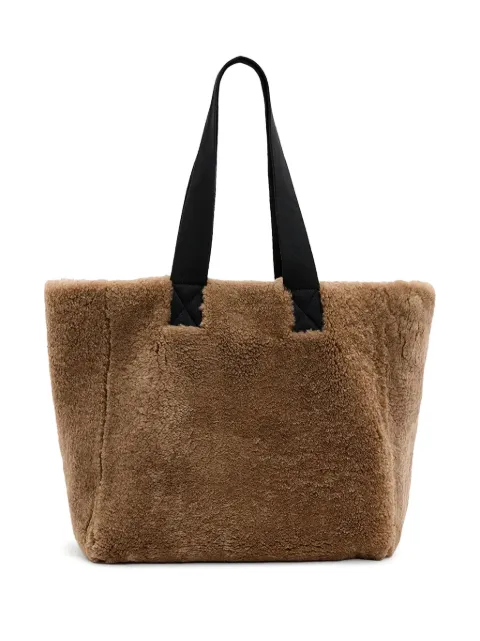 AllSaints Izzy reversible shearling tote bag