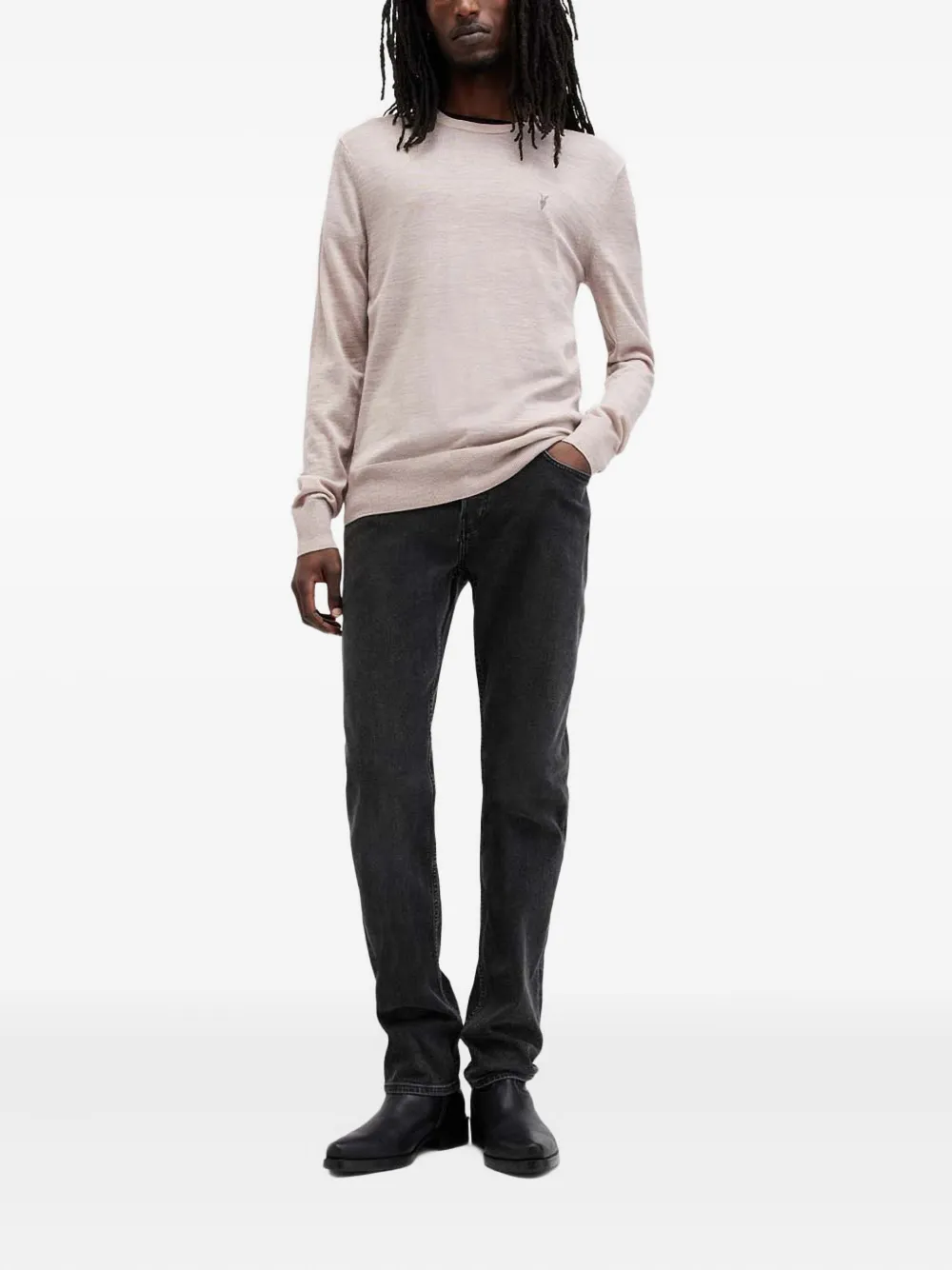 AllSaints crew-neck wool sweater - Beige
