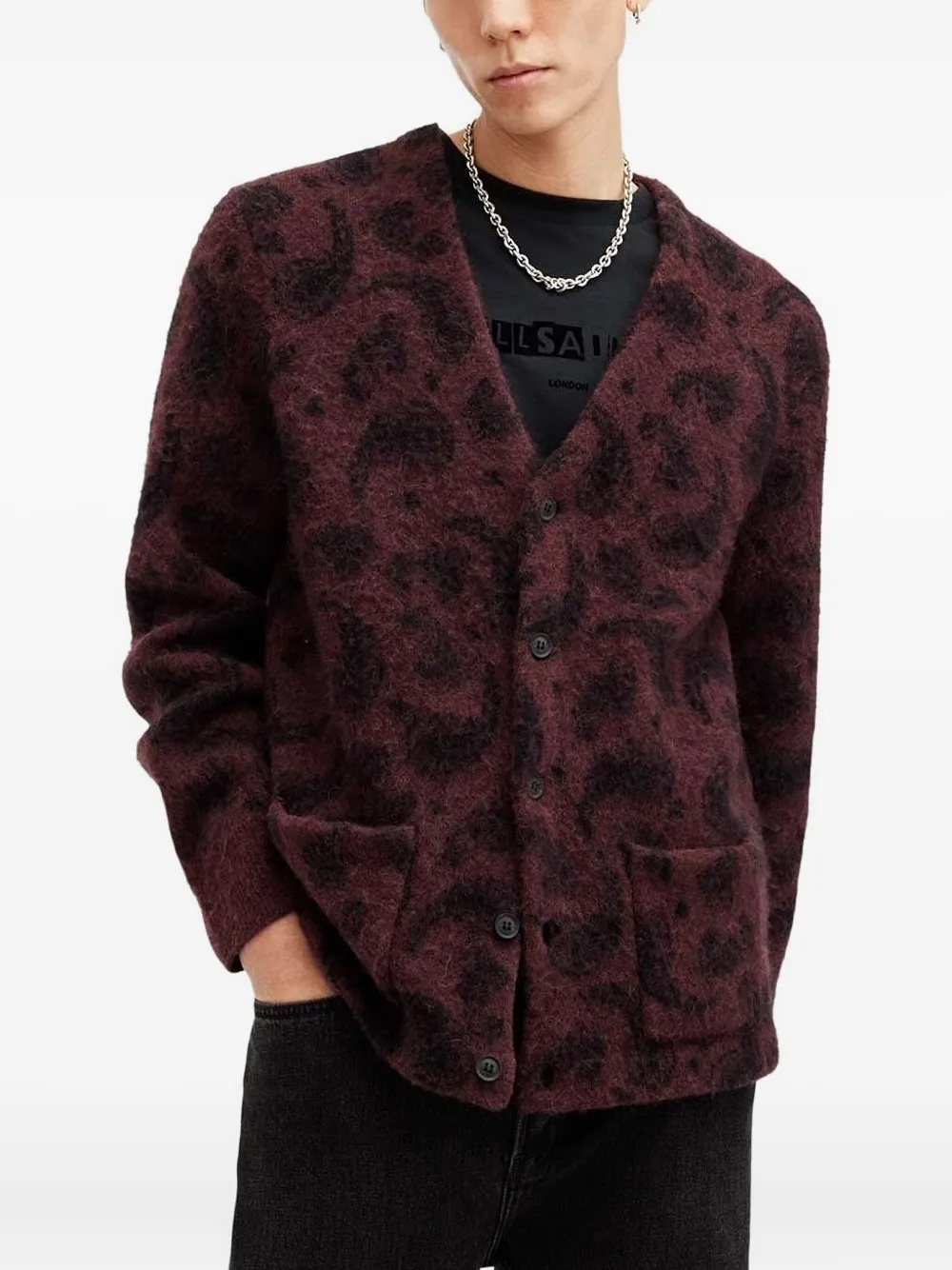 AllSaints Vest met paisley-print Paars