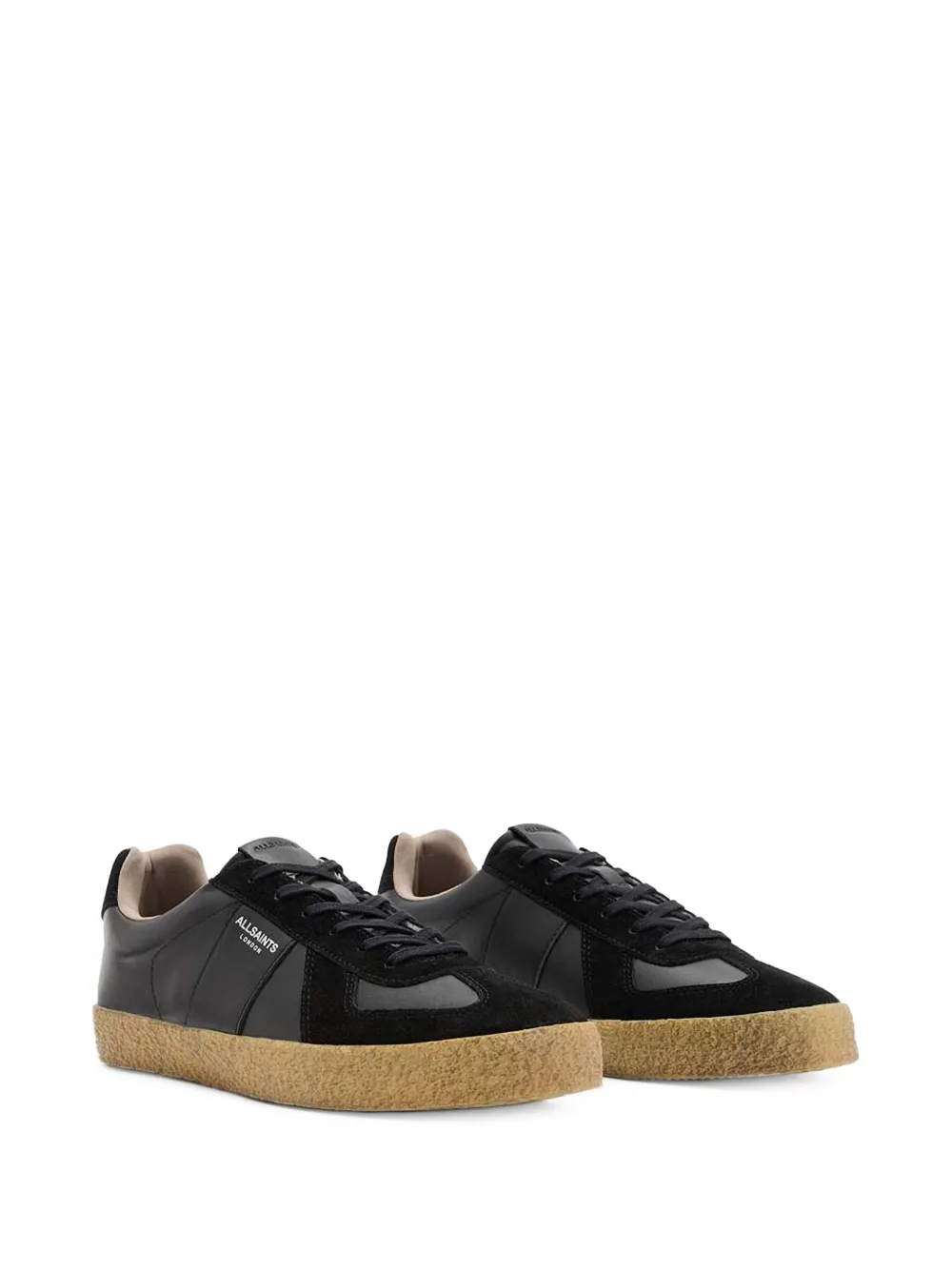 AllSaints Leren sneakers - Zwart