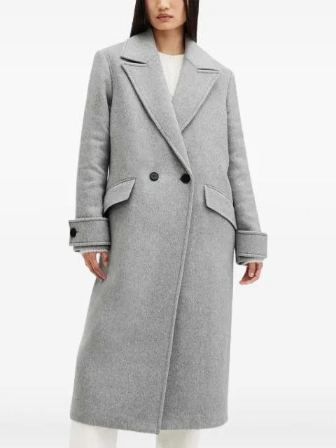 AllSaints double-breasted notched-lapel coat