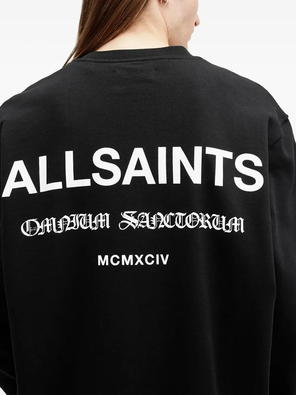 AllSaints Sweater met logoprint Zwart