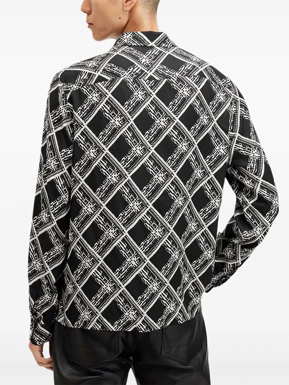 AllSaints Overhemd met print Zwart