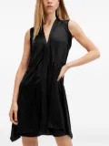AllSaints Jayda V-neck zip-front mini dress - Black