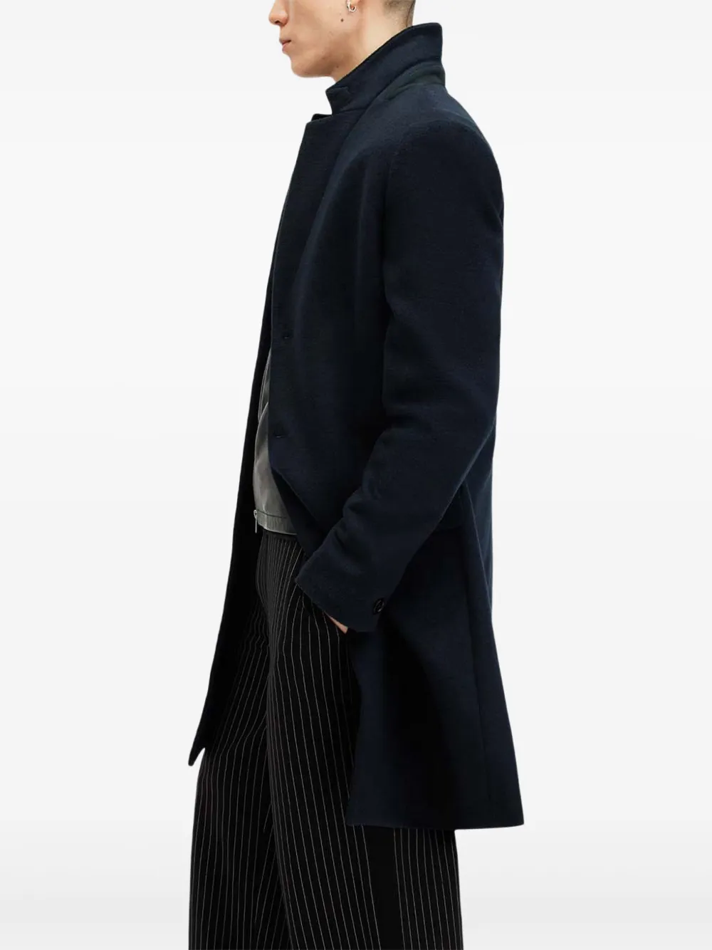 AllSaints Jack met enkele rij knopen Blauw