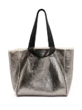 AllSaints Izzy reversible shearling tote bag - Silver