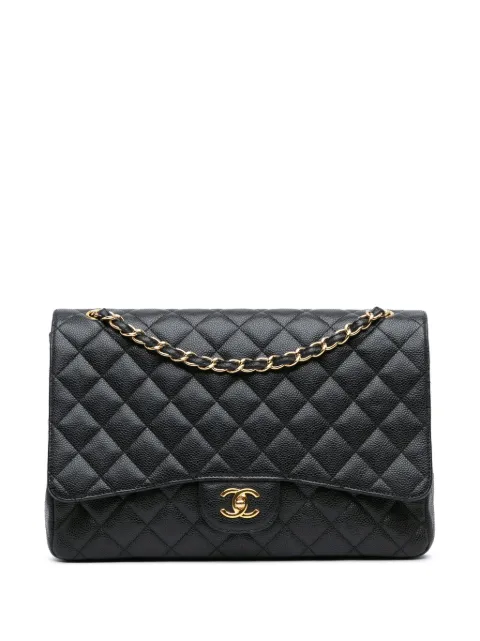 CHANEL Pre-Owned bolsa de hombro Maxi Classic Caviar Single Flap 2009-2010
