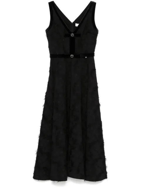 NISSA frayed midi dress