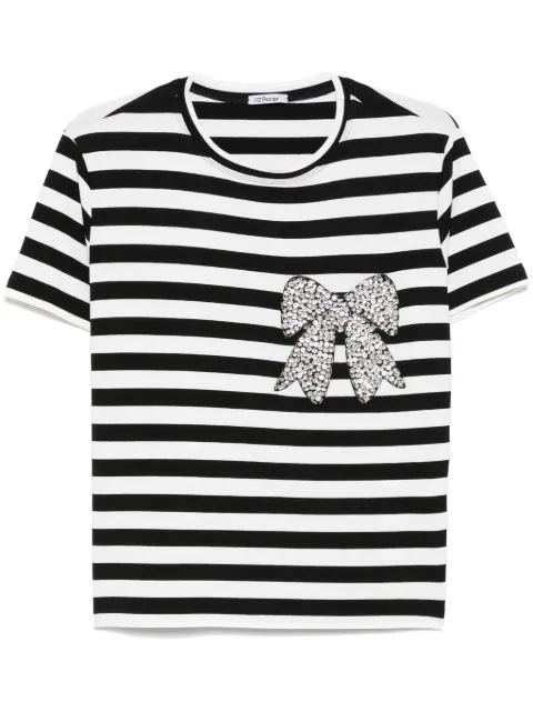 Parlor crystal-bow T-shirt