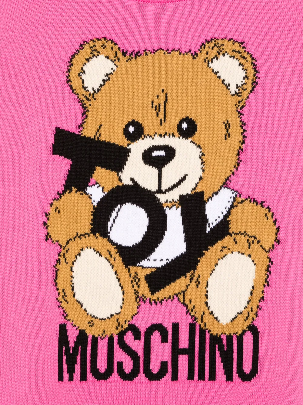Moschino Kids Intarsia trui Roze