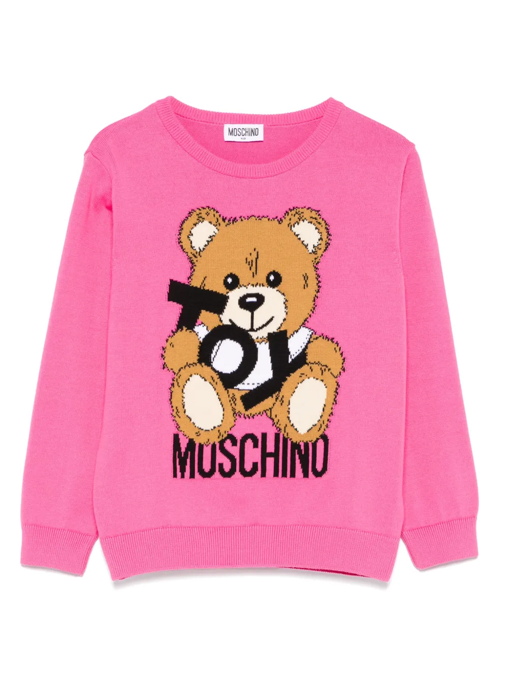 Moschino Kids Intarsia trui Roze
