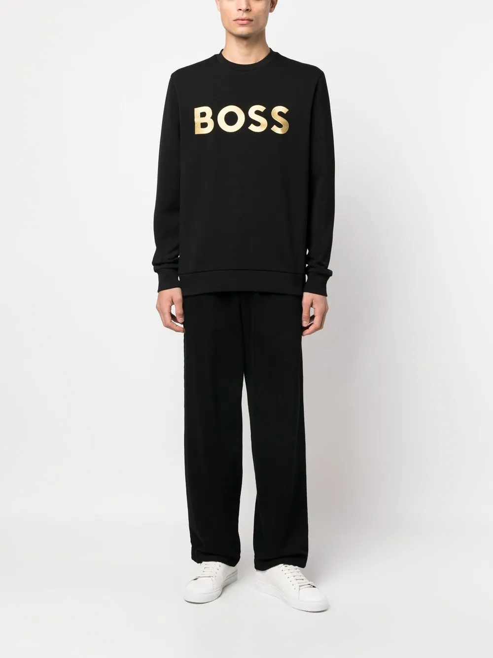 BOSS Salbo sweatshirt - Zwart