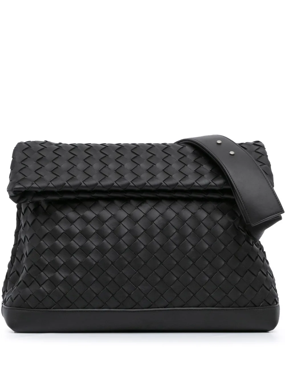 2012-2024 Nappa Intrecciato Fold Over Flap crossbody bag