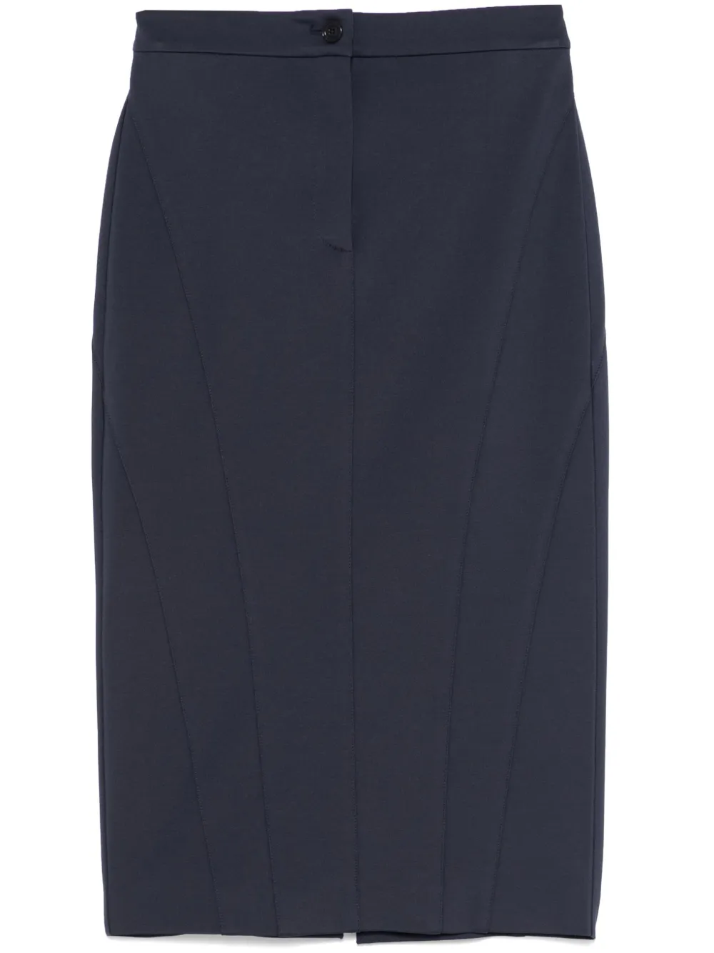 PINKO Midi-rok met decoratief stiksel Blauw