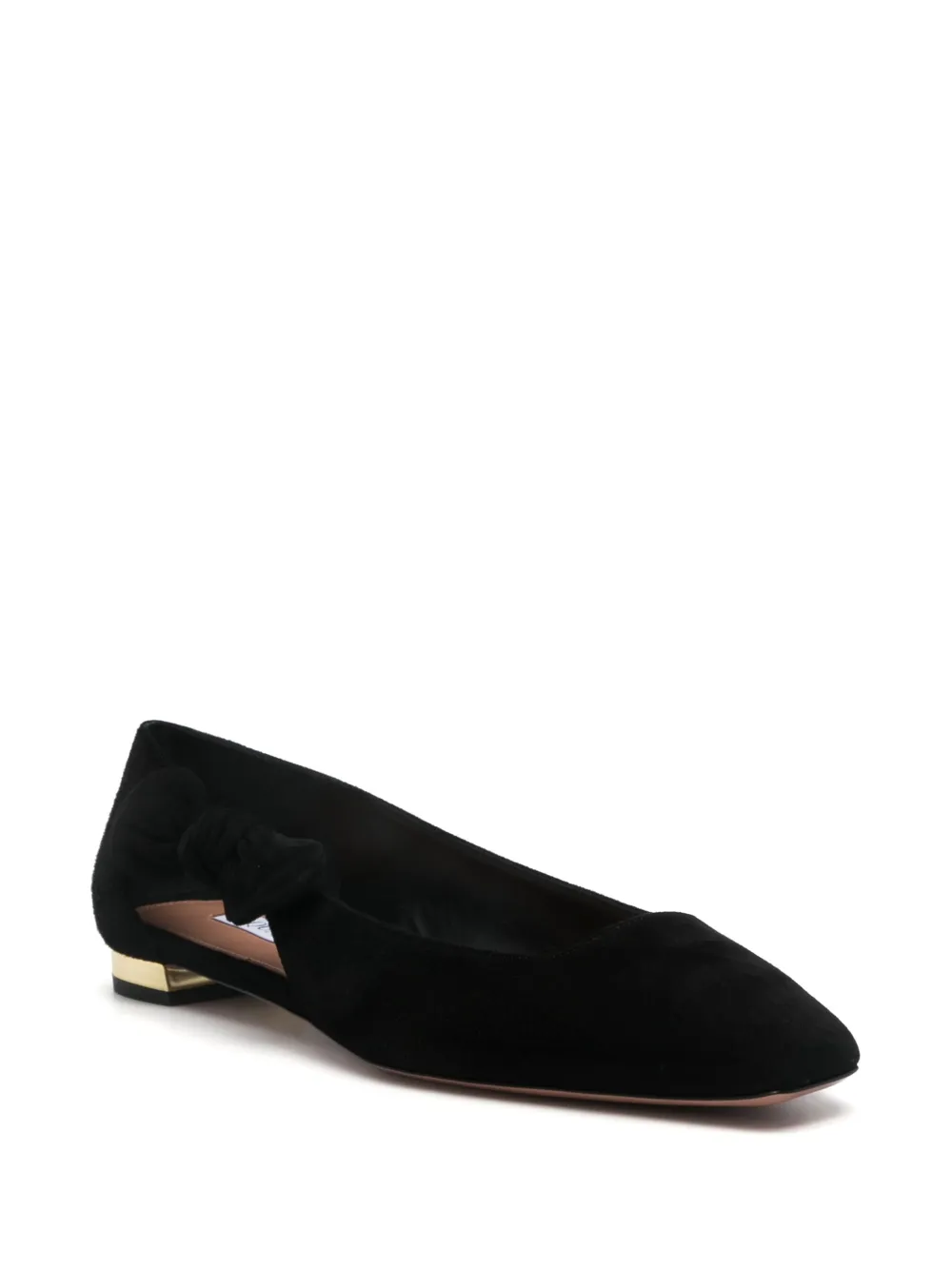 Aquazzura Very Bow Tie ballet flats - Zwart