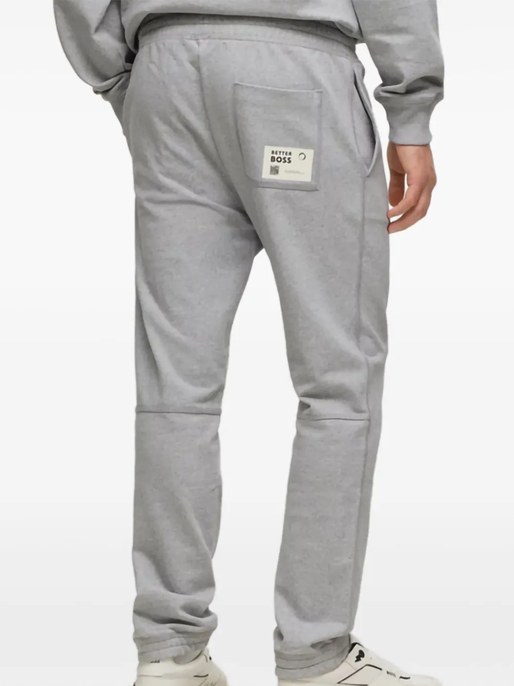 BOSS Trainingsbroek met applicatie - Grijs