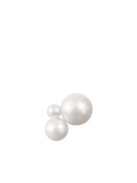 Sophie Bille Brahe 14K recycled yellow gold Petite Stellari freshwater pearl earring