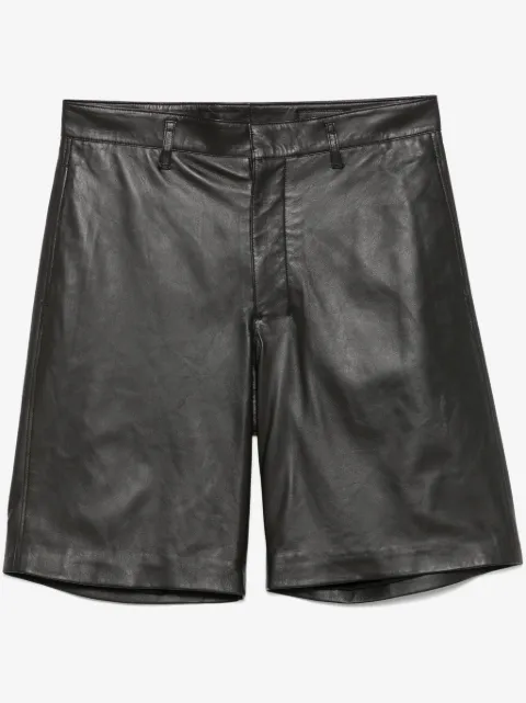 LEMAIRE leather shorts