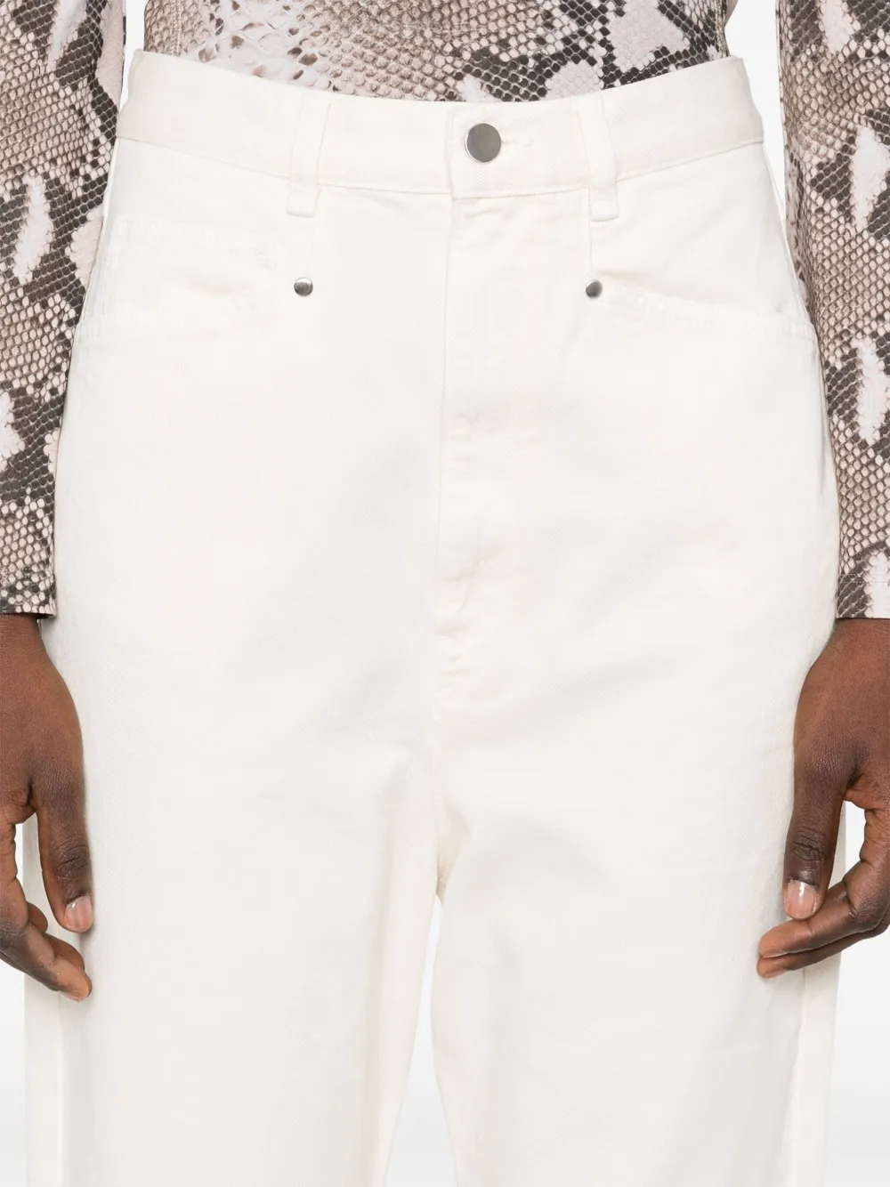 LEMAIRE Jeans met verlaagd kruis Wit