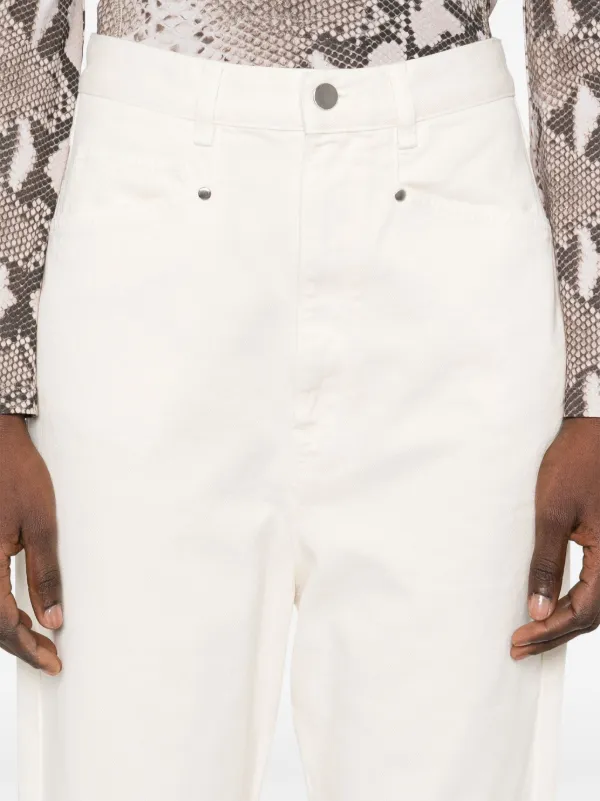 LEMAIRE drop-crotch Jeans | White | FARFETCH