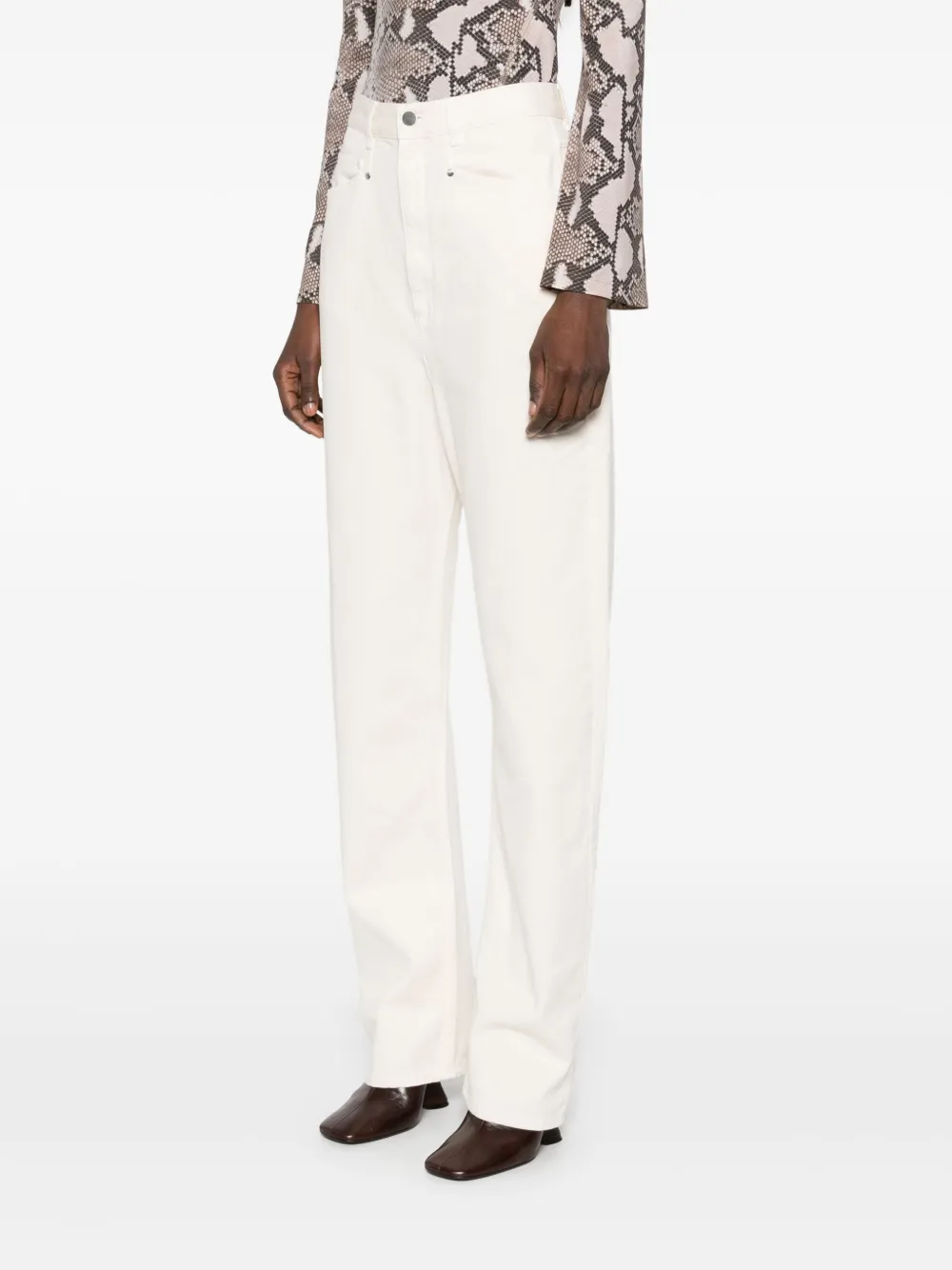 LEMAIRE Jeans met verlaagd kruis Wit