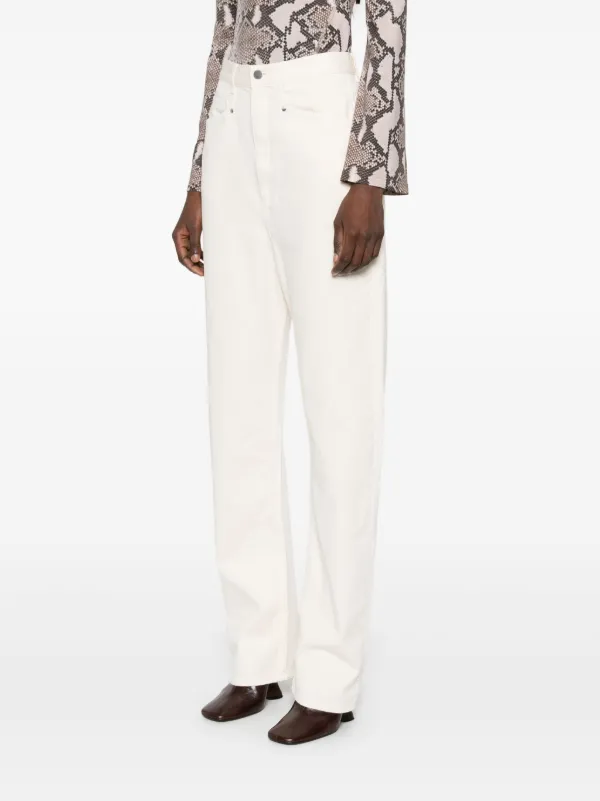 【送料&関税込】Lemaire Drop-crotch Jeans LEMAIRE drop-crotch Jeans | White | FARFETCH