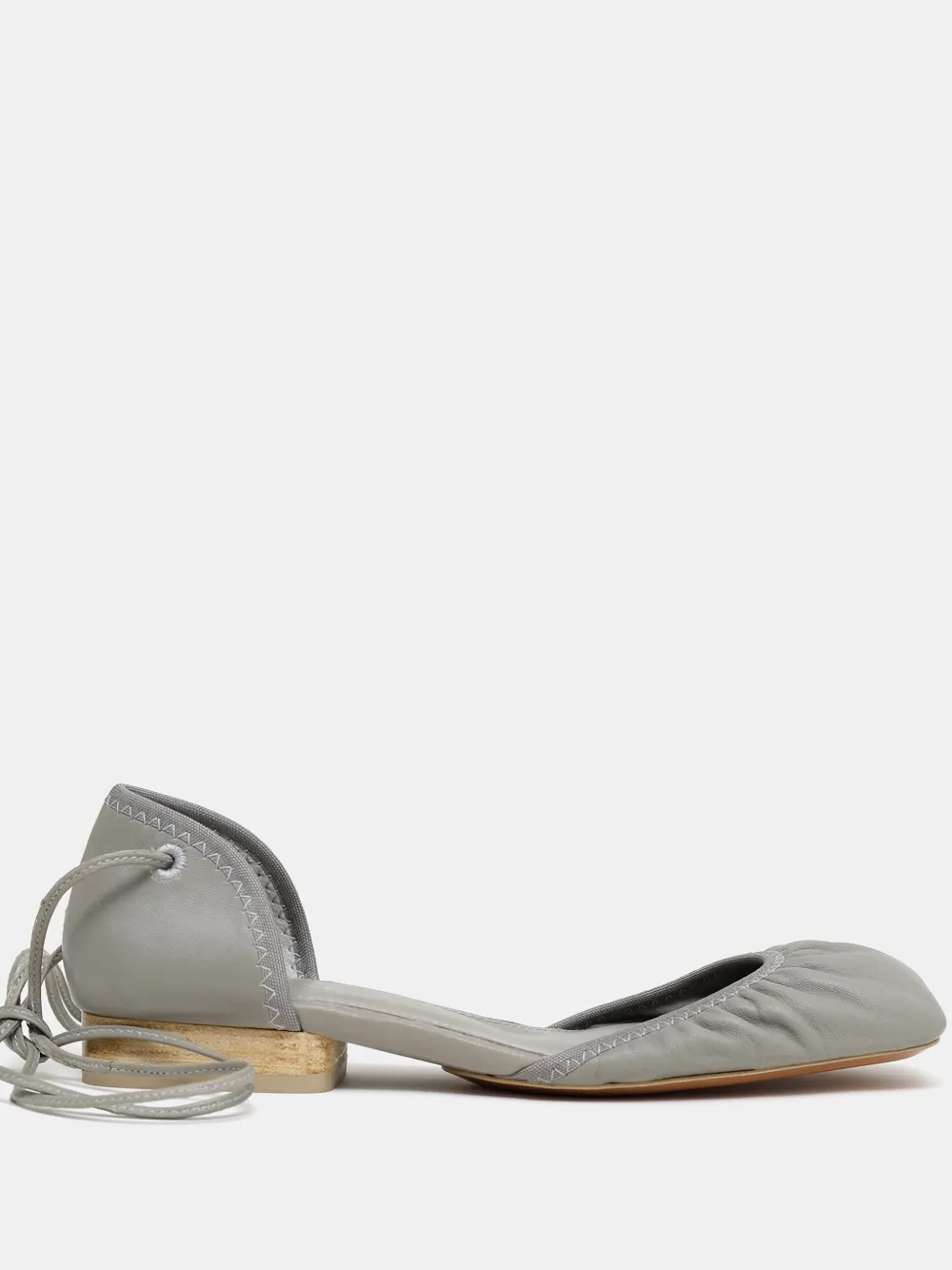 Lemaire Gray Micro Ballerina Heeled Sandals In Grau
