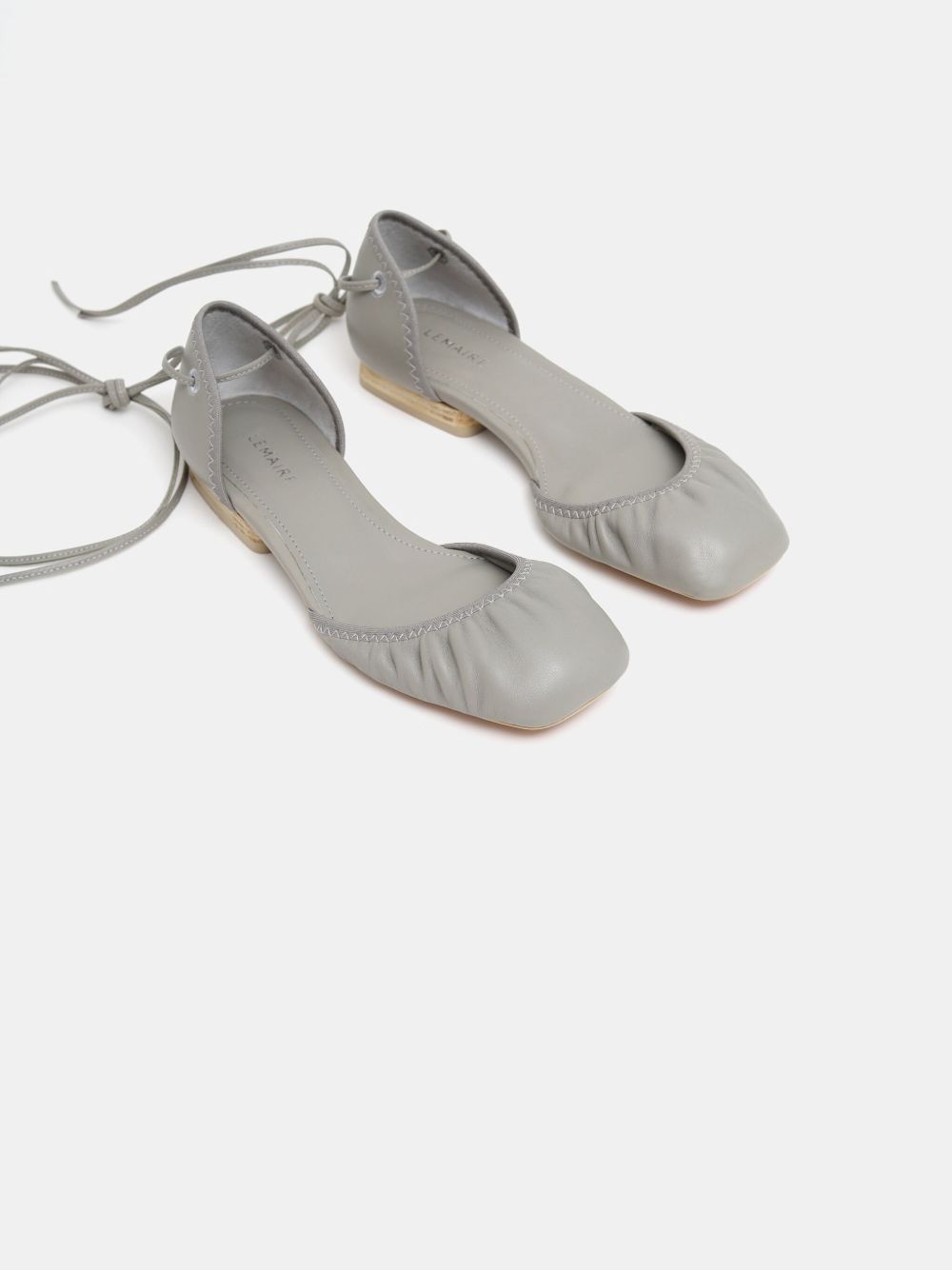 LEMAIRE leather ballet flats - Grijs