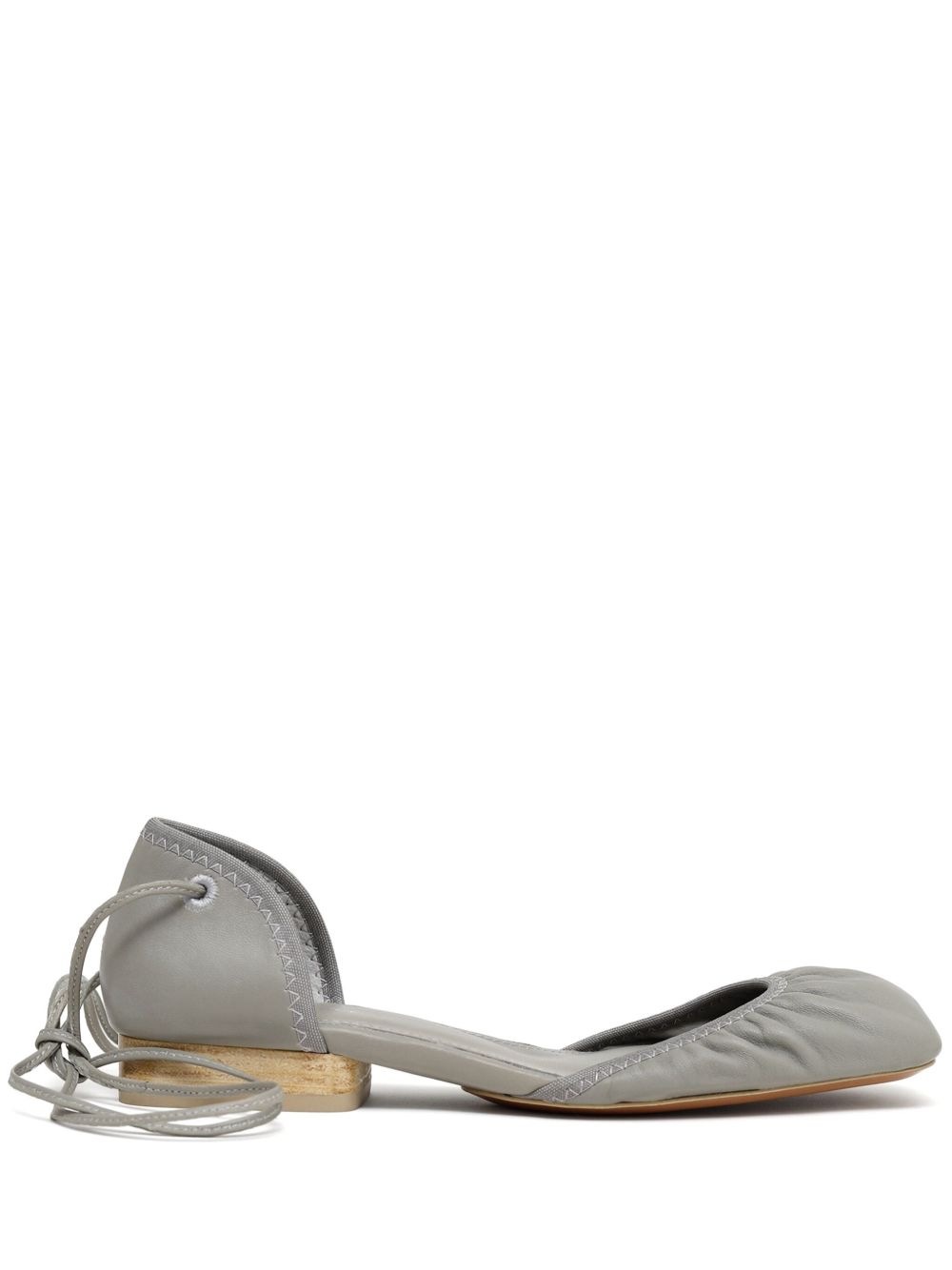 LEMAIRE leather ballet flats Grijs