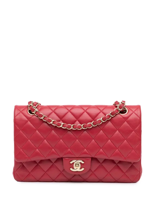 CHANEL Pre-Owned 2016-2017 Medium Classic Lambskin Double