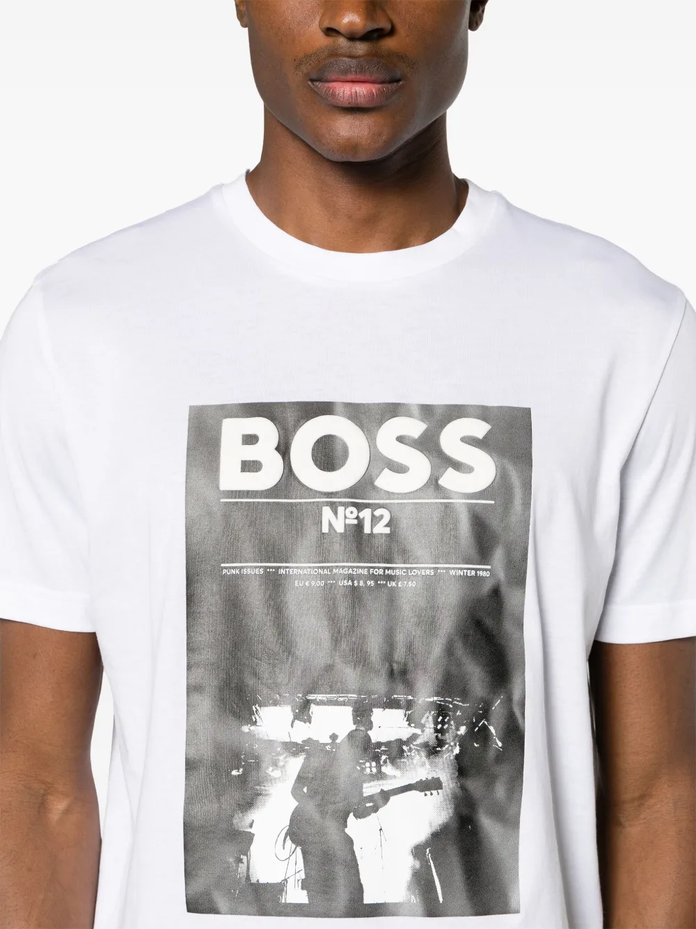 BOSS Katoenen T-shirt Wit