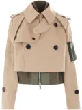 sacai layered jacket - Neutrals