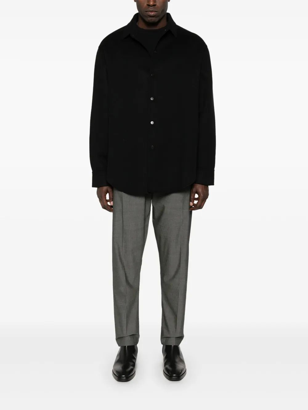 Fear Of God Shirtjack met vilten afwerking - Zwart