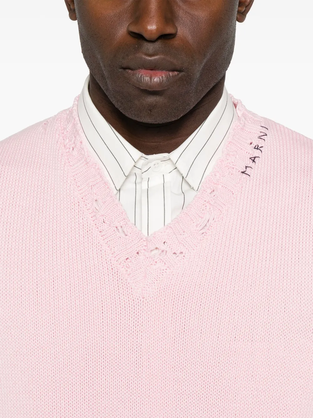 Marni Gedrapeerde katoenen spencer Roze