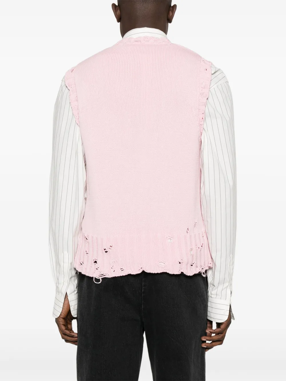 Marni Gedrapeerde katoenen spencer Roze