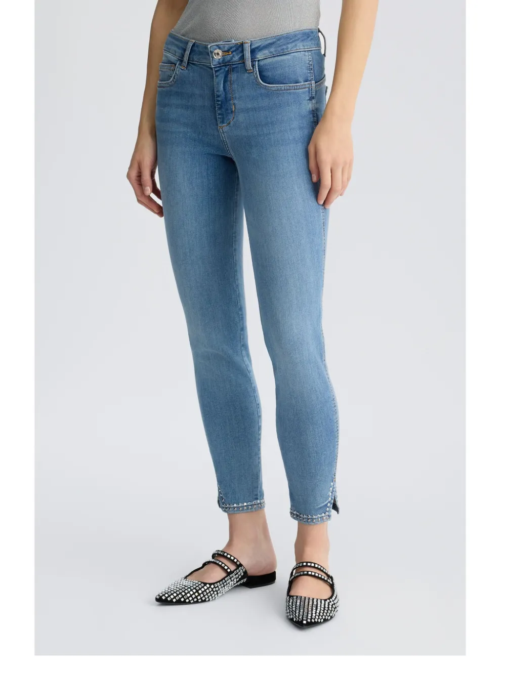 LIU JO Skinny mid waist jeans Blauw
