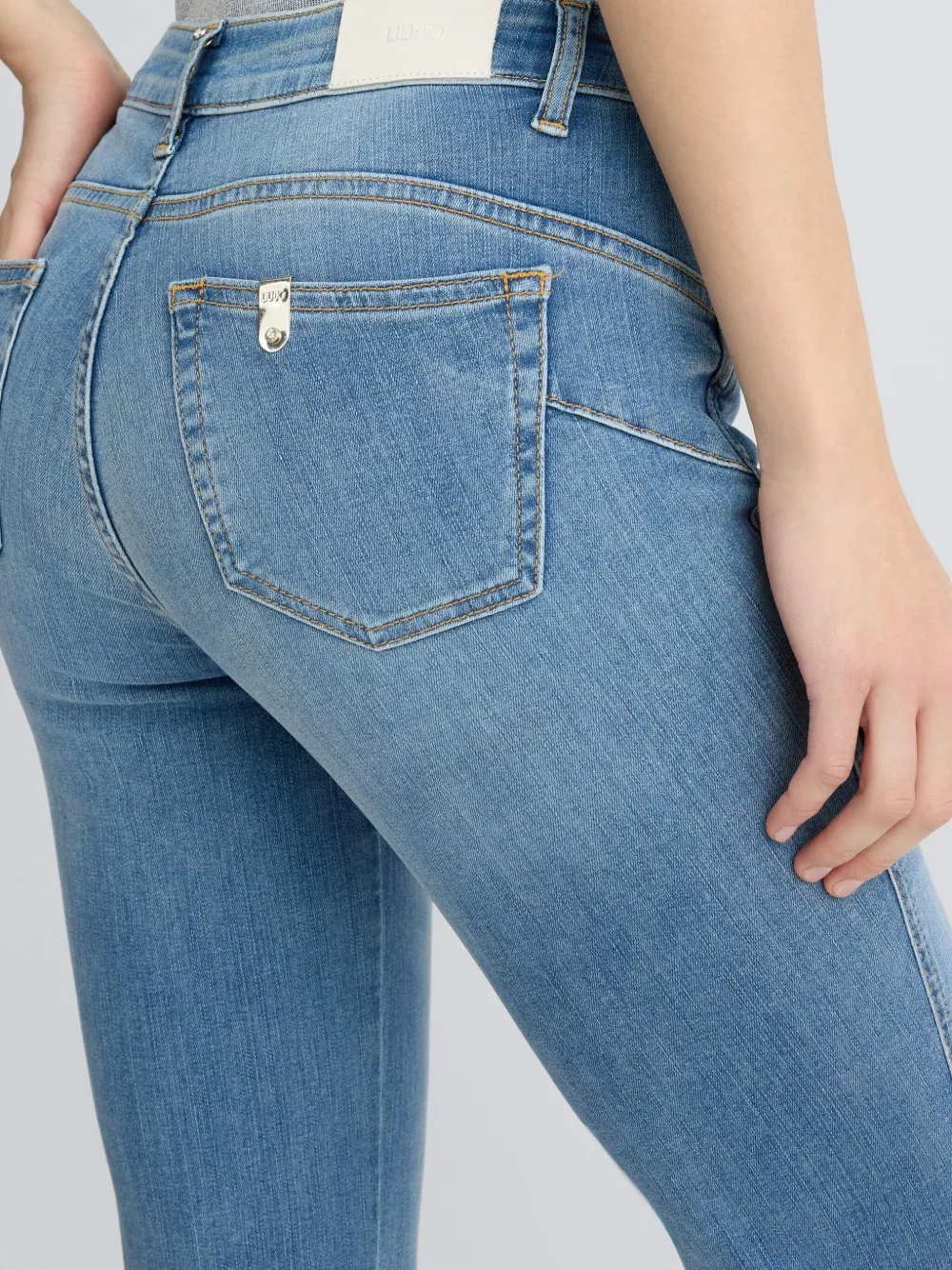 LIU JO Skinny mid waist jeans Blauw
