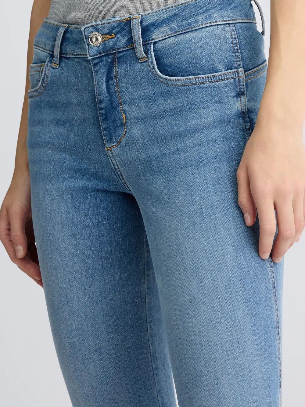 LIU JO Skinny mid waist jeans Blauw