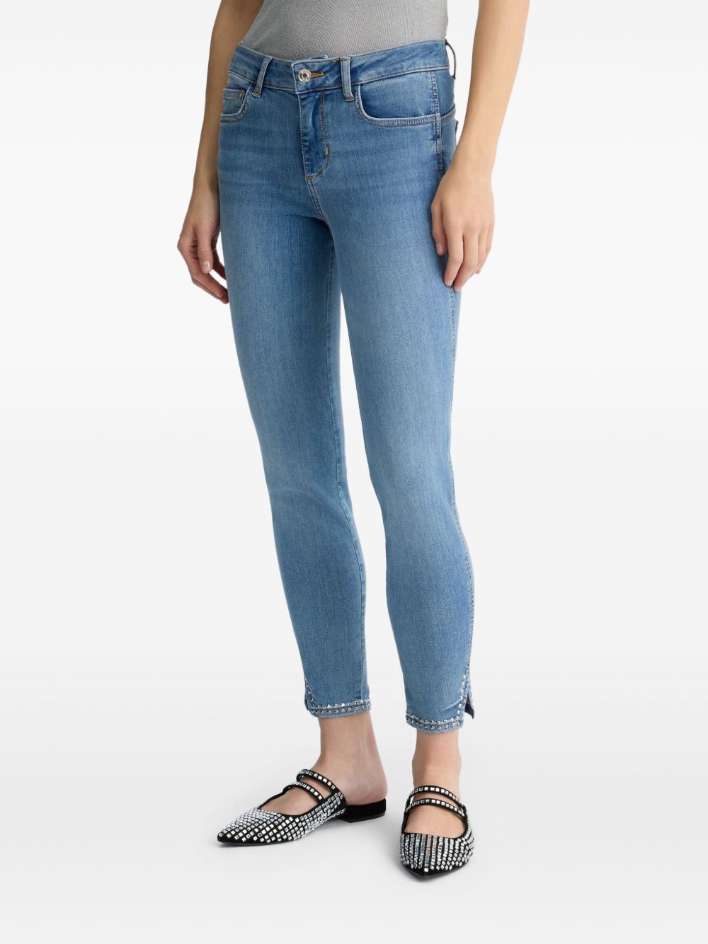 LIU JO mid-rise skinny jeans - Blauw