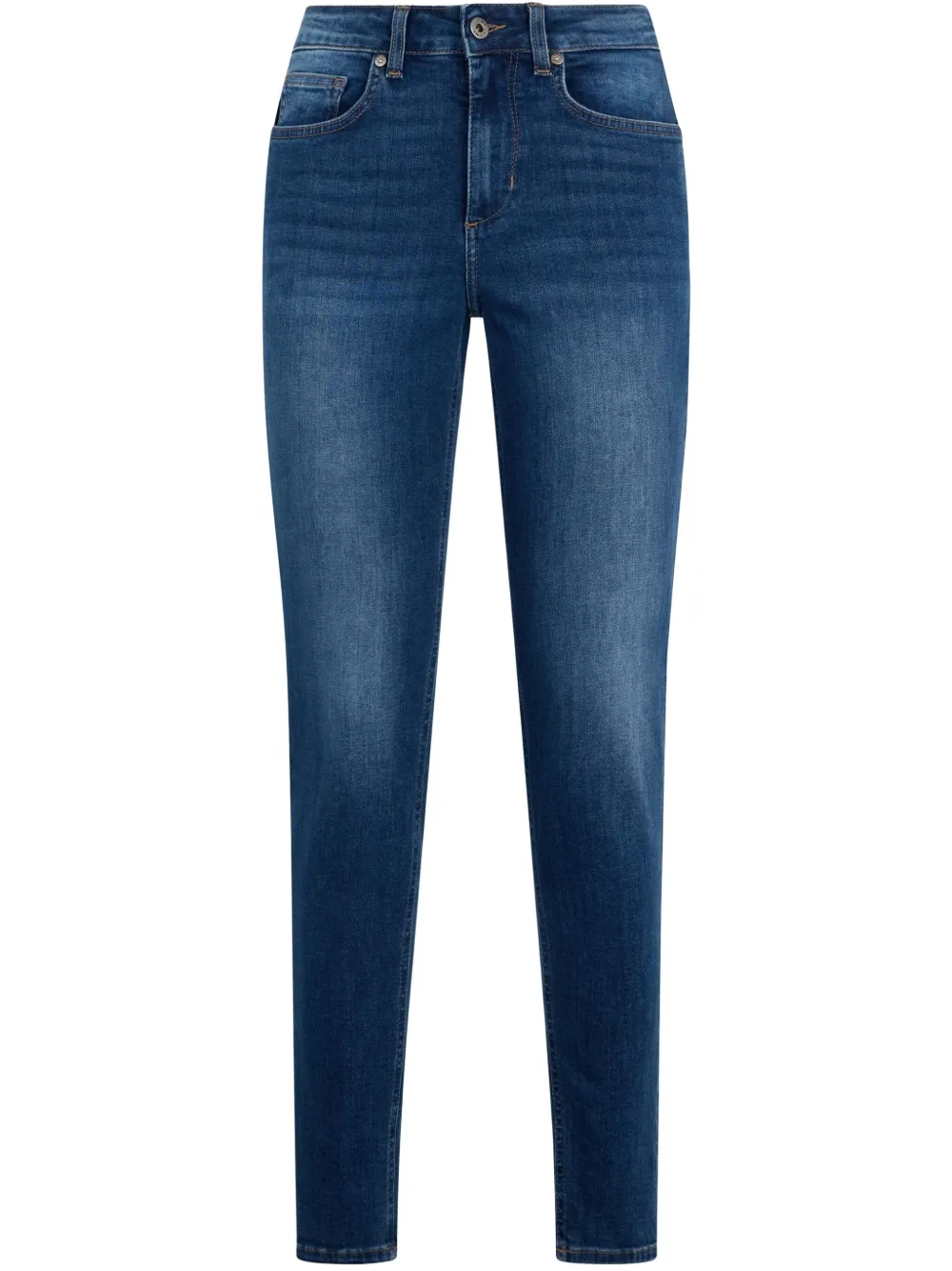 high-rise skinny jeans